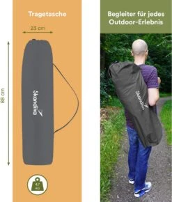 Skandika Moonchair Sirkka – Campingstoelen – Klapstoel – Vouwstoel – Kampeerstoel - Grote, Comfortabele, Campingstoel Opvouwbaar, Gepolsterd, Koelvak, Drinkhouder, Draaggreep En Draagtas, Antislipvoetjes - Max. 150 Kg – Zwart/grijs -Buitenkampeer Winkel 1022x1200