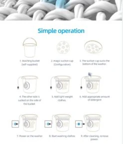 Mini Wasmachine Deluxe - Camping Accessoires - 2KG Wascapaciteit - Inclusief Afstandsbediening -Buitenkampeer Winkel 1026x1200 1