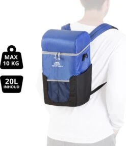 Dutch Mountains Koeltas Rugzak | Cooler Backpack 20 Liter | Picknicktas | Lunchtas | Koelrugzak | Strandtas | Blauw -Buitenkampeer Winkel 1031x1200 1