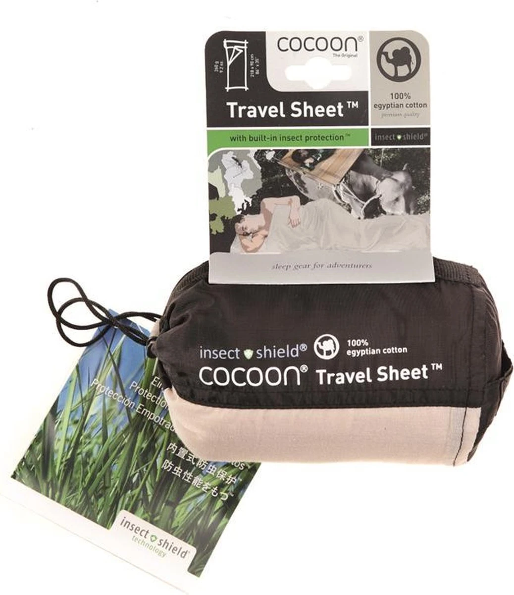 Cocoon TravelSheet - Lakenzak - Egyptisch Katoen - Beige 8 Cocoon TravelSheet - Lakenzak - Egyptisch Katoen - Beige - Afbeelding 6