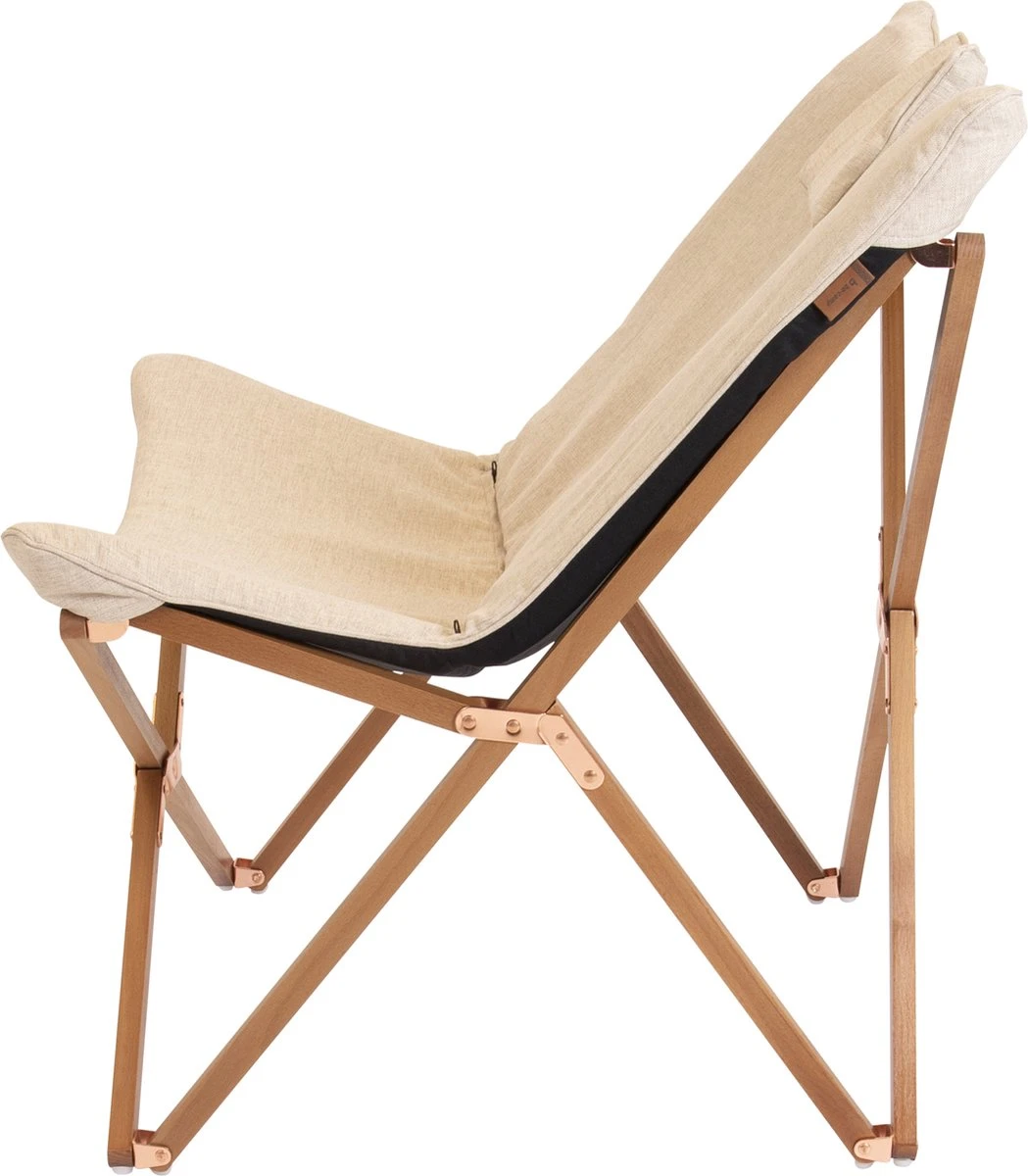 Bo-Camp Urban Outdoor Collection - Relaxstoel - Bloomsbury - M - Oxford Polyester - Beige 5 Bo-Camp Urban Outdoor Collection - Relaxstoel - Bloomsbury - M - Oxford Polyester - Beige - Afbeelding 3