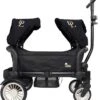 Deryan Luxe Sandy Bolderkar - Duo Buggy - Tandem Buggy - Opvouwbaar - Inklapbare Bolderwagen - Duo Kinderwagen - Zwart -Buitenkampeer Winkel 1067x1200