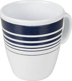 Bo-Camp - Servies - Classic - 16-Delig - Wit/Navy -Buitenkampeer Winkel 1071x1200 3