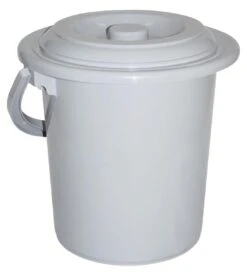 Curver Camping Toiletemmer - Met Deksel - 5 L - Ø 23,5 Cm - Lichtgrijs -Buitenkampeer Winkel 1091x1200 2