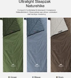 Naturehike® Slaapzak - Lichtgewicht - 205*85cm - Compact - Waterdicht - 3 Seizoenen Slaapzak Lente, Zomer & Herfst - Outdoor - Slaapzakken Volwassen & Kinderen -Buitenkampeer Winkel 1093x1200 5