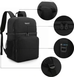 Koeltas Rugzak (28L) - Geschikt Voor 16 Blikjes - Lunchtas Voor Dames En Heren - Zwart -Buitenkampeer Winkel 1152x1200 2