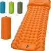 LVNRIDS Isomat, Zelfopblazend, Ultralicht, Luchtmatras, Camping, Zelfopblaasbaar, Opblaasbaar Matras, 3,9 Inch Dik, Met Voetperspomp En Kussen, Voor Camping, Reizen, Outdoor, Wandelen, Strand, Oranje -Buitenkampeer Winkel 1153x1200 3