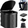 KNGZ Outdoor Gear – Camping Toilet – Nieuw Model – Biologisch Afbreekbare Zakjes – Opvouwbare Camping Toilet Met Deksel – Camping Toilet Hoge Zit – Draagbare WC Emmer Volwassen – Draagbaar Mobiel Potje – Nachtemmer – Opvouwbaar Toilet – Kamperen -Buitenkampeer Winkel 1159x1200 7