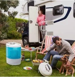 Mini-lader, Wasmachine, Met Centrifuge, Campingwasmachine Tot 3 Kg, Klein En Handig Met Draaggreep [Energieklasse B] -Buitenkampeer Winkel 1178x1200 4