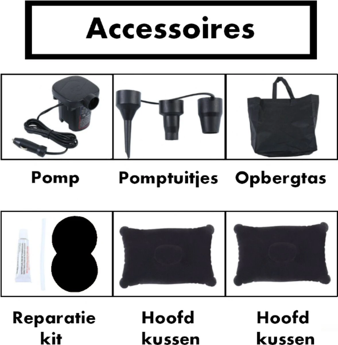 Auto Luchtbed - Auto Bed - Auto Matras - Achterbank En Achterbak - 2 Persoons - Incl. Elektrische Pomp - 175 X 125 CM 7 Auto Luchtbed - Auto Bed - Auto Matras - Achterbank En Achterbak - 2 Persoons - Incl. Elektrische Pomp - 175 X 125 CM - Afbeelding 5