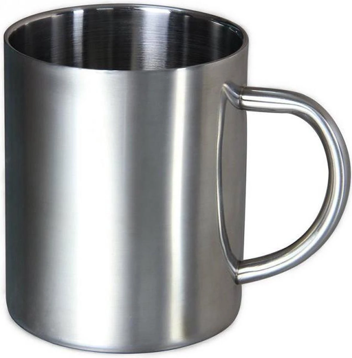 Merkloos RVS Beker - Mok - Koffiebeker - Koffiemok - Reisbeker - Reismok - Dubbelwandig - Roestvrij Staal 2 Merkloos RVS Beker - Mok - Koffiebeker - Koffiemok - Reisbeker - Reismok - Dubbelwandig - Roestvrij Staal