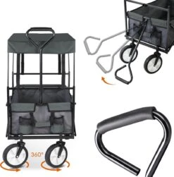 Monzana Bolderkar Opvouwbaar - 100 Liter - Met Afneembaar Dak Grijs 24 Monzana Bolderkar Opvouwbaar - 100 Liter - Met Afneembaar Dak Grijs -Buitenkampeer Winkel 1180x1200 3