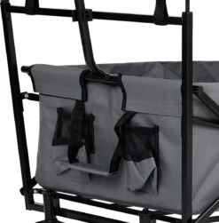 AREBOS Handwagen Vouwbare Dak Handwagen Vouwbare Trolley Uitrustingswagen Grijs -Buitenkampeer Winkel 1183x1200 2