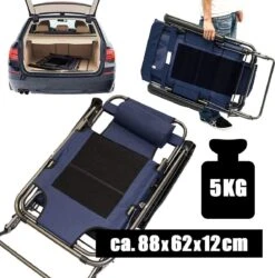 Ligstoel 155x60cm - Opvouwbaar Campingstoel Ligbed Strandstoel Tuinstoel Vouwligstoel Blauw 23 Ligstoel 155x60cm - Opvouwbaar Campingstoel Ligbed Strandstoel Tuinstoel Vouwligstoel Blauw -Buitenkampeer Winkel 1184x1200