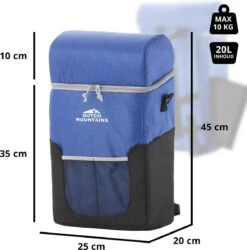 Dutch Mountains Koeltas Rugzak | Cooler Backpack 20 Liter | Picknicktas | Lunchtas | Koelrugzak | Strandtas | Blauw -Buitenkampeer Winkel 1184x1200 4