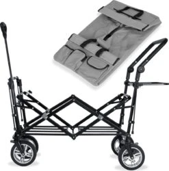 Rijoka Luxe Opvouwbare Bolderkar/Bolderwagen | Met Dakje En Draagtas | Grijs -Buitenkampeer Winkel 1186x1200 1