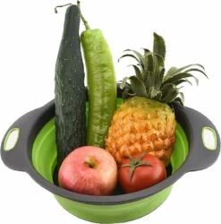 Merkloos Inklapbare Vergiet - Opvouwbaar - Groot - Blauw - Siliconen -Buitenkampeer Winkel 1186x1200 5