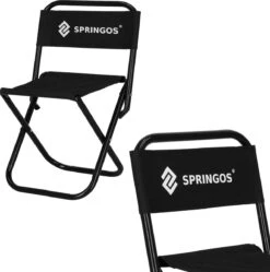 Springos Campingstoel | Kampeerstoel | Vouwstoel | Klapstoel | Zwart -Buitenkampeer Winkel 1192x1200 2