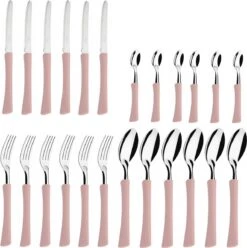 Di Solle Inova D - 6 Persoons Bestekset - Handige Opbergbak Met Raspdeksel - 26 Delig - Baby Pink -Buitenkampeer Winkel 1193x1200 2