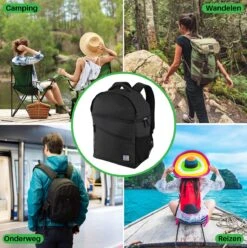 Brisby 4 Laags Geïsoleerde Koeltas Rugzak - 25 Liter - Met Handige Vakken Voor Bestek En Essentials - Waterafstotend Materiaal - Zwart -Buitenkampeer Winkel 1197x1200 20