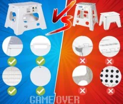 Splendole Opstapje Inklapbaar Caravanopstapje - Opvouwbaar - 120 Kg - 27 Cm Krukje Grijs -Buitenkampeer Winkel 1200x1022 5