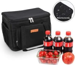 Lunchtas - Koeltas Voor Dames En Heren - Cool Bag - 4 Laags Geïsoleerde Koeltas - Kleine Cooler - Lunch Box - Lunchtas 15 Liter- Zwart -Buitenkampeer Winkel 1200x1046 3