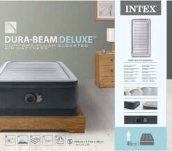 Intex Luchtbed - 1-Persoons - 99 X 191 X 46 Cm - Grijs - Met Ingebouwde Pomp, Hoeslaken Antraciet En Reparatieset 13 Intex Luchtbed - 1-Persoons - 99 X 191 X 46 Cm - Grijs - Met Ingebouwde Pomp, Hoeslaken Antraciet En Reparatieset -Buitenkampeer Winkel 1200x1054