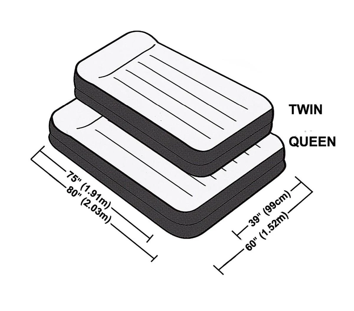 Intex Luchtbed - 2 Persoons - 203x152x42cm 7 Intex Luchtbed - 2 Persoons - 203x152x42cm - Afbeelding 5