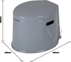 Bo-Camp Draagbaar Camping Toilet - 7 Liter - Grijs -Buitenkampeer Winkel 1200x1056 5