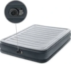 Intex Luchtbed - Twijfelaar - 137 X 191 X 33 Cm - Grijs - Met Ingebouwde Pomp, Hoeslaken Antraciet En Reparatieset 16 Intex Luchtbed - Twijfelaar - 137 X 191 X 33 Cm - Grijs - Met Ingebouwde Pomp, Hoeslaken Antraciet En Reparatieset -Buitenkampeer Winkel 1200x1073 1