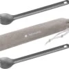 Navaris 2x Spork Met Extra Lange Handgreep - Set Van 2 - Campingbestek Van Titanium - Bestek Voor Onderweg - Lichtgewicht - Inclusief Bewaarzakje -Buitenkampeer Winkel 1200x1074 4