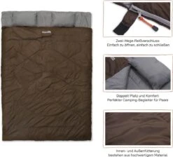 Where Tomorrow Double Slaapzak 220 X 150 Cm Diverse Kleuren - Bruin -Buitenkampeer Winkel 1200x1090 5