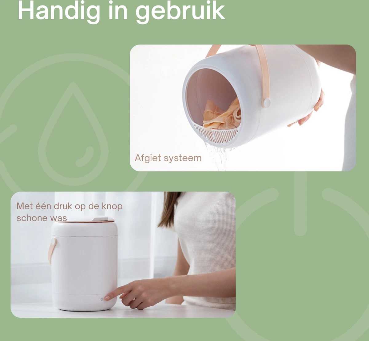 Tauraro Mini Wasmachine Groen - Mini Wasmachine - Kleine Wasmachine - Wasmachine Klein - Handwasmachine - Draagbare Wasmachine - Kampeer Wasmachine - Mini Wasmachine Camping - 17.5 X 17.5 X 23.5 Cm 7 Tauraro Mini Wasmachine Groen - Mini Wasmachine - Kleine Wasmachine - Wasmachine Klein - Handwasmachine - Draagbare Wasmachine - Kampeer Wasmachine - Mini Wasmachine Camping - 17.5 X 17.5 X 23.5 Cm - Afbeelding 5