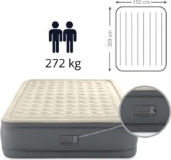Intex Premaire II Elevated Queen Luchtbed - 2-persoons - 203x152x46 Cm -Buitenkampeer Winkel 1200x1123 1