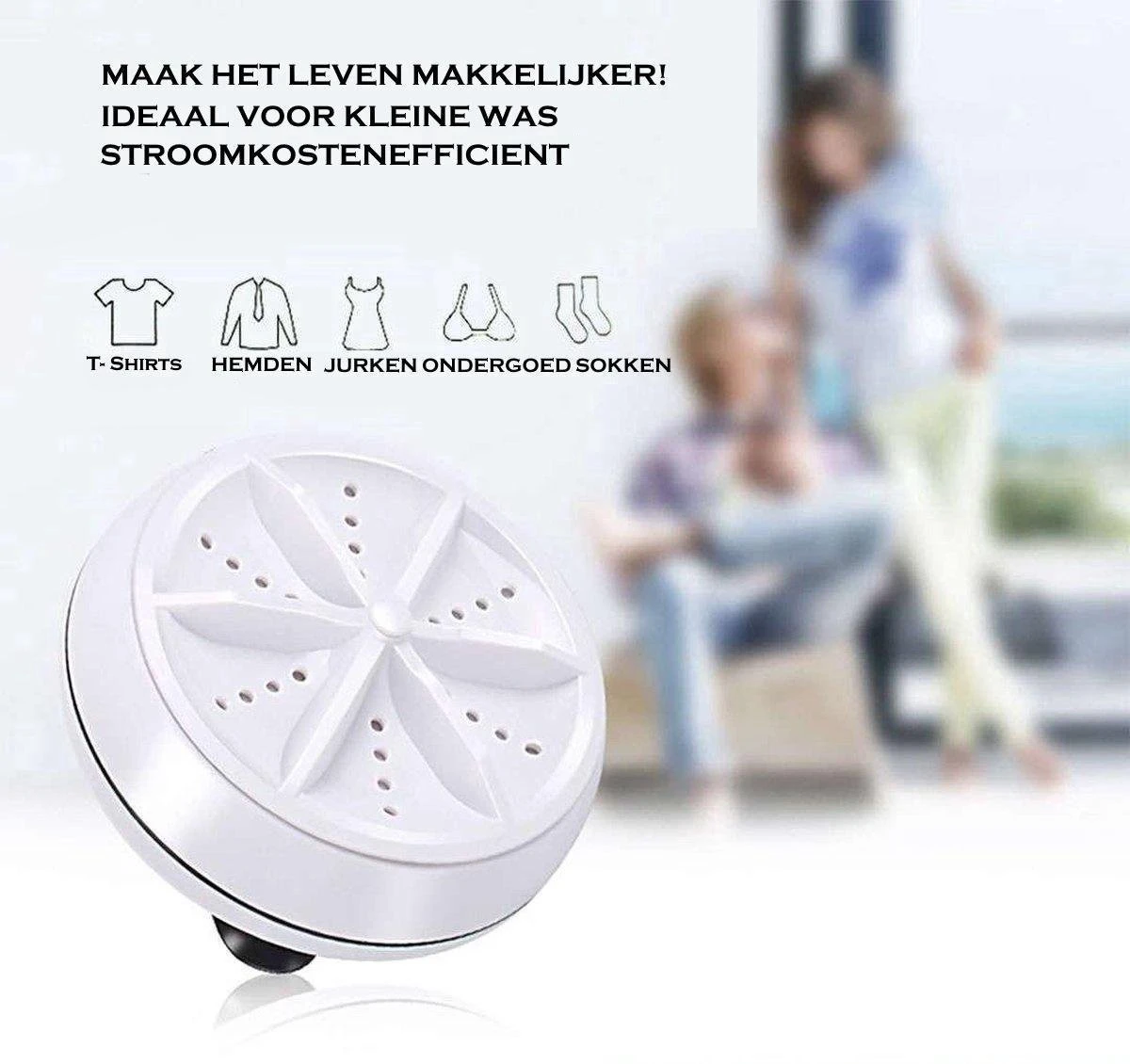 Merkloos Mini Wasmachine - 1 Stand - 1kg Wascapaciteit - Vernieuwde Chipset 5 Merkloos Mini Wasmachine - 1 Stand - 1kg Wascapaciteit - Vernieuwde Chipset - Afbeelding 3