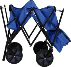AREBOS Handwagen Vouwbare Dak Handwagen Vouwbare Trolley Uitrustingswagen Blauw -Buitenkampeer Winkel 1200x1134 10