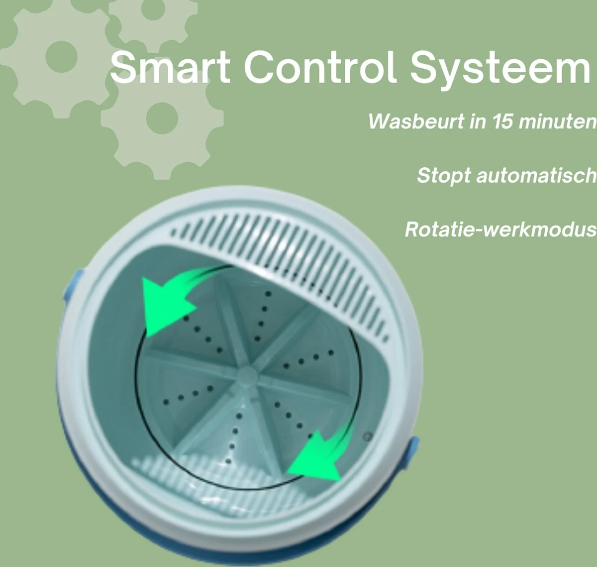 Tauraro Mini Wasmachine Groen - Mini Wasmachine - Kleine Wasmachine - Wasmachine Klein - Handwasmachine - Draagbare Wasmachine - Kampeer Wasmachine - Mini Wasmachine Camping - 17.5 X 17.5 X 23.5 Cm 6 Tauraro Mini Wasmachine Groen - Mini Wasmachine - Kleine Wasmachine - Wasmachine Klein - Handwasmachine - Draagbare Wasmachine - Kampeer Wasmachine - Mini Wasmachine Camping - 17.5 X 17.5 X 23.5 Cm - Afbeelding 4