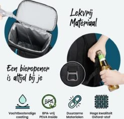 Sunflake Koelrugzak Groot - Lunchtas - Koeltas Backpack Voor Dames & Heren - Zwart 14 Sunflake Koelrugzak Groot - Lunchtas - Koeltas Backpack Voor Dames & Heren - Zwart -Buitenkampeer Winkel 1200x1145 2