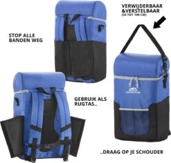 Dutch Mountains Koeltas Rugzak | Cooler Backpack 20 Liter | Picknicktas | Lunchtas | Koelrugzak | Strandtas | Blauw -Buitenkampeer Winkel 1200x1145 3