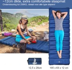 Hikr® Slaapmat 10cm+ Dikte - Comfortabel Luchtmatras - Zelfopblazend Met De Voet - TPU+40D Nylon - Slaapmatje Eenpersoons En Uit Te Breiden Tot Tweepersoons - Slaapmat Met Ingebouwde Pomp 13 Hikr® Slaapmat 10cm+ Dikte - Comfortabel Luchtmatras - Zelfopblazend Met De Voet - TPU+40D Nylon - Slaapmatje Eenpersoons En Uit Te Breiden Tot Tweepersoons - Slaapmat Met Ingebouwde Pomp -Buitenkampeer Winkel 1200x1159