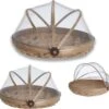 Voedselkap - Vliegenkapjes Bamboe Set 3 Stuks - Flystopper 1 Voedselkap - Vliegenkapjes Bamboe Set 3 Stuks - Flystopper -Buitenkampeer Winkel 1200x1161 2