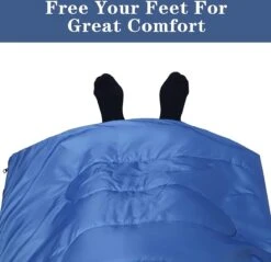 HikeMeister ® Mummy Slaapzak Kamperen Blauw Ca. 220 X 75 Cm Met Draagtas -Buitenkampeer Winkel 1200x1162 3