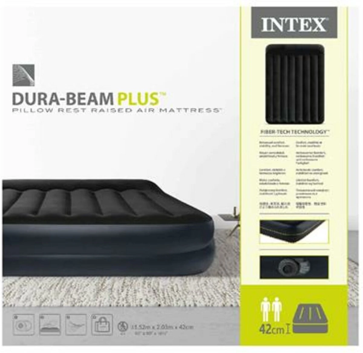 Intex Luchtbed - 2 Persoons - 203x152x42cm 11 Intex Luchtbed - 2 Persoons - 203x152x42cm - Afbeelding 9