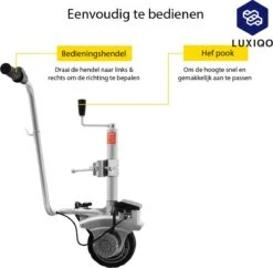 Luxiqo® Elektrisch Neuswiel – Gemotoriseerd Neuswiel – Caravan Mover – Neuswiel Mover – Caravan Neuswiel – Trailer Verplaatser – Elektrische Aanhanger – 350 W – Tot 2270 KG -Buitenkampeer Winkel 1200x1175 2