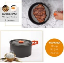 Camping Outdoor Kookset 13-delig Camping Servies En Pannen Pannenset Keukengerei - BPA-vrij & Geen Giftige Stoffen - Opvouwbaar & Licht - Ideaal Voor Reizen, Festival, Wandelen -Buitenkampeer Winkel 1200x1180 7
