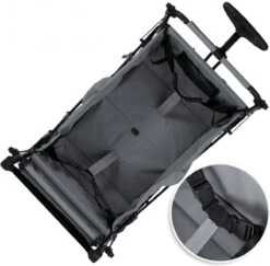 Rijoka Luxe Opvouwbare Bolderkar/Bolderwagen | Met Dakje En Draagtas | Grijs -Buitenkampeer Winkel 1200x1182 5