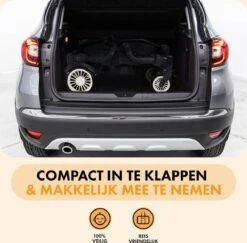 Deryan Luxe Sandy Bolderkar - Duo Buggy - Tandem Buggy - Opvouwbaar - Inklapbare Bolderwagen - Duo Kinderwagen - Zwart -Buitenkampeer Winkel 1200x1182 7