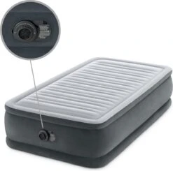 Intex Luchtbed - 1-Persoons - 99 X 191 X 46 Cm - Grijs - Met Ingebouwde Pomp, Hoeslaken Antraciet En Reparatieset 14 Intex Luchtbed - 1-Persoons - 99 X 191 X 46 Cm - Grijs - Met Ingebouwde Pomp, Hoeslaken Antraciet En Reparatieset -Buitenkampeer Winkel 1200x1190 1