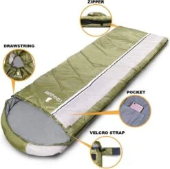 COVACURE 1.5/0.8kg Slaapzak, 3 Seizoenen Ultra Warm & Lichtgewicht Slaapzak Voor Volwassenen, Envelop Compacte Outdoor Slaapzakken Met Draagbare Compressie Tas Voor Camping, Rugzakken, Wandelen... -Buitenkampeer Winkel 1200x1193 2