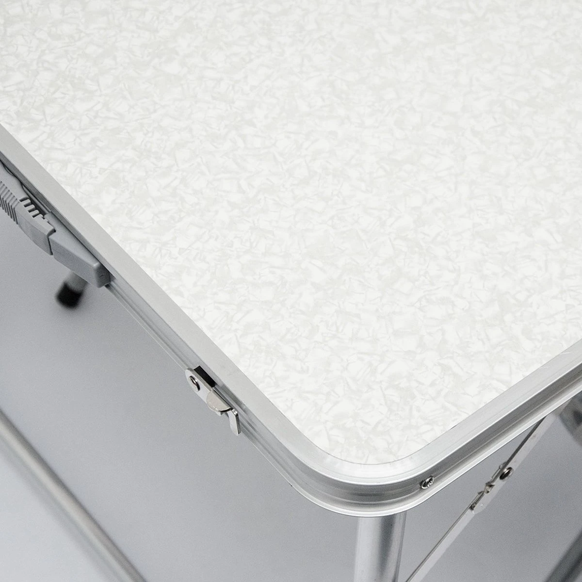 Inklapbare, In Hoogte Verstelbare Campingtafel 120x60x70cm Incl. 4 Inklapbare Krukken Campingtafel S 7 Inklapbare, In Hoogte Verstelbare Campingtafel 120x60x70cm Incl. 4 Inklapbare Krukken Campingtafel S - Afbeelding 5